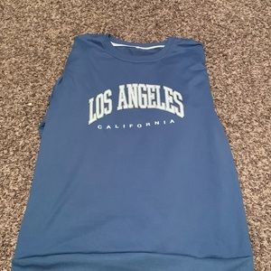 Mens SHEIN Los Angeles long sleeve tee